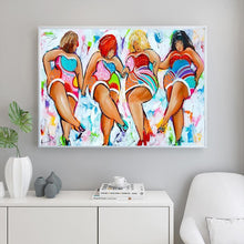 Lade das Bild in den Galerie-Viewer, Mädchen - voller runder Diamant - 40x30cm