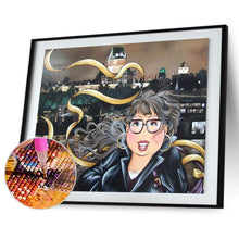 Lade das Bild in den Galerie-Viewer, Mädchen - voller runder Diamant - 40x30cm