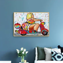 Lade das Bild in den Galerie-Viewer, Mädchen - voller runder Diamant - 40x30cm