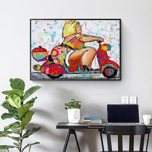 Lade das Bild in den Galerie-Viewer, Mädchen - voller runder Diamant - 40x30cm