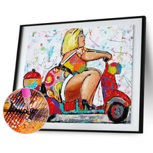 Lade das Bild in den Galerie-Viewer, Mädchen - voller runder Diamant - 40x30cm