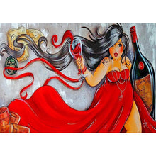 Lade das Bild in den Galerie-Viewer, Mädchen - voller runder Diamant - 40x30cm