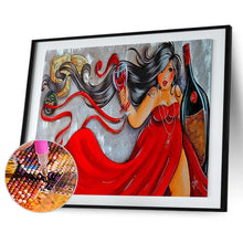 Lade das Bild in den Galerie-Viewer, Mädchen - voller runder Diamant - 40x30cm