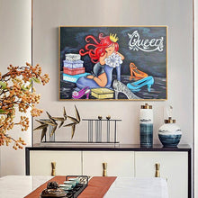 Lade das Bild in den Galerie-Viewer, Mädchen - voller runder Diamant - 40x30cm