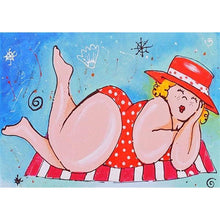 Lade das Bild in den Galerie-Viewer, Mädchen - voller runder Diamant - 40x30cm