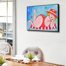 Lade das Bild in den Galerie-Viewer, Mädchen - voller runder Diamant - 40x30cm