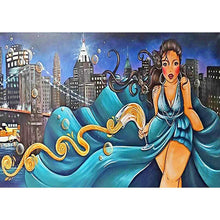 Lade das Bild in den Galerie-Viewer, Mädchen - voller runder Diamant - 40x30cm