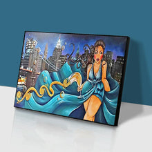 Lade das Bild in den Galerie-Viewer, Mädchen - voller runder Diamant - 40x30cm