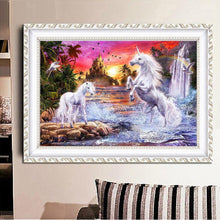 Lade das Bild in den Galerie-Viewer, Pferd - voller quadratischer Diamant - 50x40cm