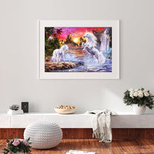 Lade das Bild in den Galerie-Viewer, Pferd - voller quadratischer Diamant - 50x40cm