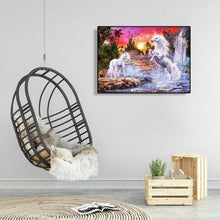 Lade das Bild in den Galerie-Viewer, Pferd - voller quadratischer Diamant - 50x40cm