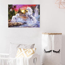 Lade das Bild in den Galerie-Viewer, Pferd - voller quadratischer Diamant - 50x40cm