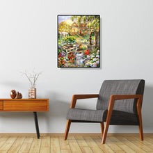 Lade das Bild in den Galerie-Viewer, Landhaus Xmas - voller quadratischer Diamant - 40x50cm