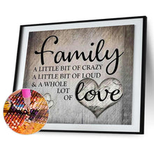 Lade das Bild in den Galerie-Viewer, Familie Weihnachten - voller quadratischer Diamant - 50x40cm