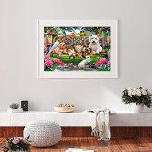 Lade das Bild in den Galerie-Viewer, Katze und Hund Weihnachten - voller quadratischer Diamant - 40x50cm