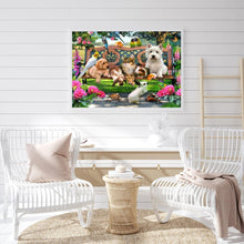 Lade das Bild in den Galerie-Viewer, Katze und Hund Weihnachten - voller quadratischer Diamant - 40x50cm
