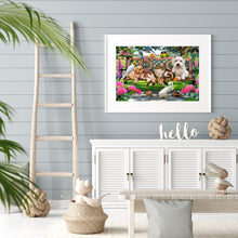 Lade das Bild in den Galerie-Viewer, Katze und Hund Weihnachten - voller quadratischer Diamant - 40x50cm