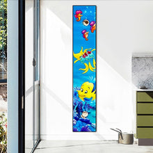 Lade das Bild in den Galerie-Viewer, Fisch und Seepferdchen Tier - voller runder Diamant - 25x115cm
