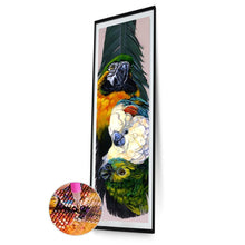 Lade das Bild in den Galerie-Viewer, Papagei - voller runder Diamant - 25x115cm