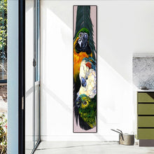 Lade das Bild in den Galerie-Viewer, Papagei - voller runder Diamant - 25x115cm