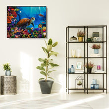 Lade das Bild in den Galerie-Viewer, Meeresschildkröte Tier - voller quadratischer Diamant - 50x40cm