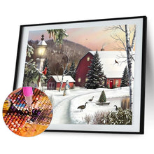 Lade das Bild in den Galerie-Viewer, Schnee für Weihnachten - voller quadratischer Diamant - 50x40cm