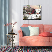 Lade das Bild in den Galerie-Viewer, Schnee für Weihnachten - voller quadratischer Diamant - 50x40cm