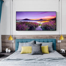 Lade das Bild in den Galerie-Viewer, Seeblume - voller runder Diamant - 100x40cm