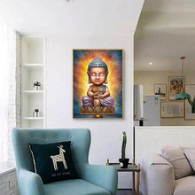 Lade das Bild in den Galerie-Viewer, Buddha - voller runder Diamant - 30x40cm
