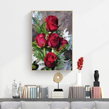 Lade das Bild in den Galerie-Viewer, Blumen-Set - voller runder Diamant - 30x40cm