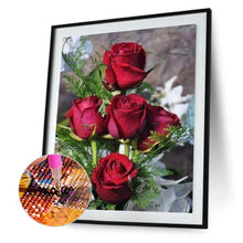 Lade das Bild in den Galerie-Viewer, Blumen-Set - voller runder Diamant - 30x40cm