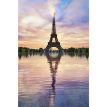 Lade das Bild in den Galerie-Viewer, Eisenturm - voller runder Diamant - 30x40cm