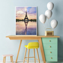 Lade das Bild in den Galerie-Viewer, Eisenturm - voller runder Diamant - 30x40cm