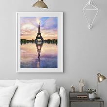 Lade das Bild in den Galerie-Viewer, Eisenturm - voller runder Diamant - 30x40cm