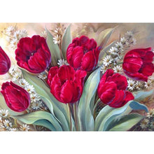 Lade das Bild in den Galerie-Viewer, Blumen - voller runder Diamant - 40x30cm