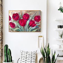 Lade das Bild in den Galerie-Viewer, Blumen - voller runder Diamant - 40x30cm