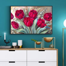 Lade das Bild in den Galerie-Viewer, Blumen - voller runder Diamant - 40x30cm