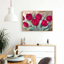 Lade das Bild in den Galerie-Viewer, Blumen - voller runder Diamant - 40x30cm