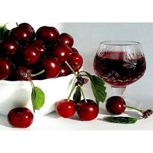 Lade das Bild in den Galerie-Viewer, Kirsche - voller runder Diamant - 40x30cm