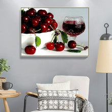 Lade das Bild in den Galerie-Viewer, Kirsche - voller runder Diamant - 40x30cm