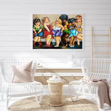 Lade das Bild in den Galerie-Viewer, Cartoon Damen - voller runder Diamant - 40x30cm