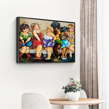 Lade das Bild in den Galerie-Viewer, Cartoon Damen - voller runder Diamant - 40x30cm