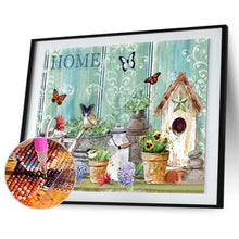 Lade das Bild in den Galerie-Viewer, Gartenarbeit - voller runder Diamant - 40x30cm