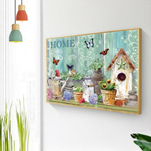 Lade das Bild in den Galerie-Viewer, Gartenarbeit - voller runder Diamant - 40x30cm