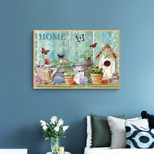 Lade das Bild in den Galerie-Viewer, Gartenarbeit - voller runder Diamant - 40x30cm