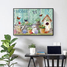 Lade das Bild in den Galerie-Viewer, Gartenarbeit - voller runder Diamant - 40x30cm