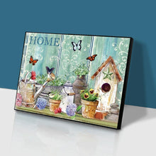 Lade das Bild in den Galerie-Viewer, Gartenarbeit - voller runder Diamant - 40x30cm