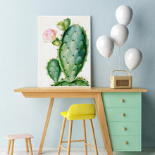 Lade das Bild in den Galerie-Viewer, Kaktus - voller runder Diamant - 30x40cm