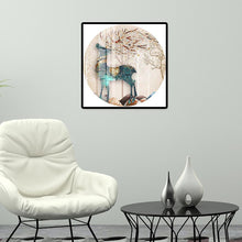 Lade das Bild in den Galerie-Viewer, Hirsch - voller runder Diamant - 40x40cm
