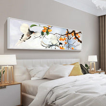 Lade das Bild in den Galerie-Viewer, Zweig Vogel - voller runder Diamant - 80x30cm